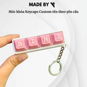 Móc khóa Keycaps Custom tên theo yêu cầu